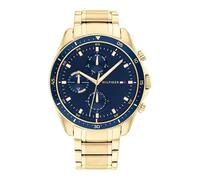 Tommy Hilfiger Montre Analogique Multifunction à Quartz pour Homme avec Bracelet en Acier Inoxydable de Couleur Dorée - 1791834