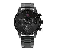 Tommy Hilfiger Montre Analogique Multifunction à Quartz pour Homme avec Bracelet en Acier Inoxydable Noir - 1791879