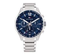 Tommy Hilfiger Montre Analogique Multifunction à Quartz pour Homme avec Bracelet en Acier Inoxydable Argenté - 1791973