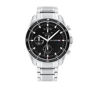 Tommy Hilfiger Montre Analogique Multifunction à Quartz pour Homme avec Bracelet en Acier Inoxydable Argenté - 1791835