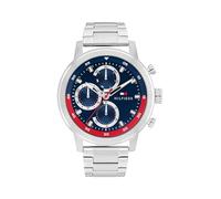 Tommy Hilfiger Montre Analogique Multifunction à Quartz pour Homme avec Bracelet en Acier Inoxydable Argenté - 1792179