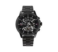 Tommy Hilfiger Montre Analogique Multifunction à Quartz pour Homme avec Bracelet en Acier Inoxydable Noir - 1710478