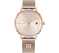 Tommy Hilfiger Montre Analogique à Quartz pour Femme avec Bracelet Milanais en Acier Inoxydable Couleur Or Rose Clair - 1782287