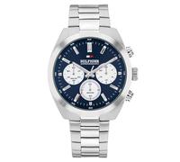 Tommy Hilfiger Montre Chronographe à Quartz pour Homme avec Bracelet en Acier Inoxydable Argenté - 1710722