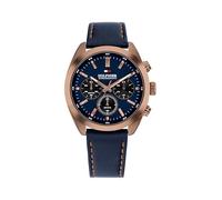 Tommy Hilfiger Montre Chronographe à Quartz pour Homme avec Bracelet en Cuir Bleu Marin - 1710721