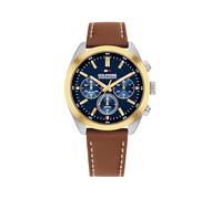 Tommy Hilfiger Montre Chronographe à Quartz pour Homme avec Bracelet en Cuir Marron Clair - 1710720