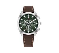 Tommy Hilfiger Montre Chronographe à Quartz pour Homme avec Bracelet en Cuir Marron Foncé - 1710719