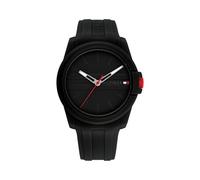 Tommy Hilfiger - Montre décontractée à Quartz 3H - Montre de Sport en Silicone pour Homme, étanche jusqu'à 5 ATM/50 mètres, Mode Premium pour Un Usage Quotidien, 44 mm, Noir - Montre