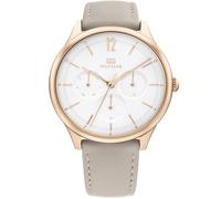 Tommy Hilfiger- Montre Femmes - Quartz - Multi-Cadrans - Bracelet Cuir Gris - 1782455