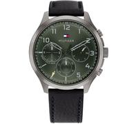 Tommy Hilfiger - Montre Hommes - Quartz Multi-Cadrans - Bracelet Cuir Noir - 1791856