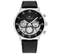 Montre - Tommy Hilfiger - 1710565 - Cuir Noir - 44 mm - Résistante à l'eau 5 bar