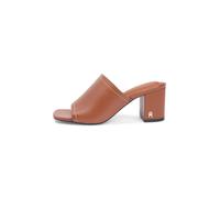 Mules femmes Tommy Hilfiger TH BLOCK HEEL MULE LTH Marron 37