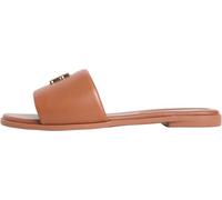 Tommy Hilfiger Mule en cuir Th Logo Hardware FW0FW09292 pour femme, marron (bronze chaud), pointure 7,5