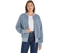 Tommy Hilfiger Muted GMD HWK Zipup Jacket WW0WW41227 Cardigans épais, Bleu (Blue Coal), M-L Femme