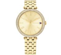 Tommy Hilfiger Montre à Mouvement à Quartz Trois Aiguilles pour Femme avec Bracelet en Acier Inoxydable de Couleur Dorée - 1782718