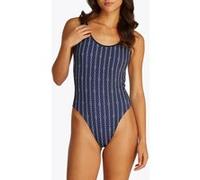 Tommy Hilfiger One Piece Print (ext Flag Chain Dark Night Navy Taille: XS | Maillots une pièce Outlet | Femme | Le Noir