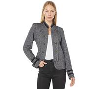 Tommy Hilfiger Open Front Band Jacket Blazer décontracté, Noir et Multicolore, S (Lot de 3) Femmes
