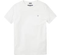 Tommy Hilfiger T-Shirt Manches Courtes Garçon Col Ras-du-Cou, Blanc (Bright White), 10 Ans