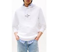 Tommy Hilfiger Outline Flag Script White Taille: S | Hoodies Outlet | Homme | Blanche