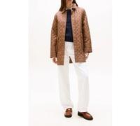 Tommy Hilfiger Veste Matelassée Femme Padded Nylon Quilted Longue, Marron (Hickory), S