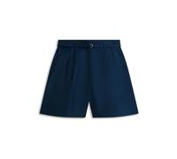 Tommy Hilfiger Short en Lin mélangé pour Femme WW0WW49040, Bleu, Taille 40