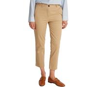 Tommy Hilfiger Pantalon Chino Femme Stretch Slim Coupe 7/8, Beige (Beige), 40