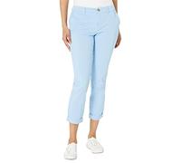 Tommy Hilfiger Pantalon Chino Hampton pour Femme avec Coupe Ample (Standard et Grande Taille), Cyan, 44