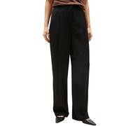 Tommy Hilfiger Pantalon Femme Twill Straight Pants Relaxed Fit, Noir (Black), 48