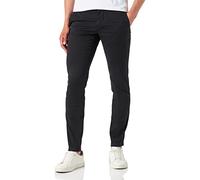 Tommy Hilfiger Pantalon Homme Bleecker TH Flex Satin Gmd Chino, Noir (Black), 33W / 29L