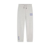 TOMMY HILFIGER Pantalon 'Outline Flag Wide Cuffed Leg' bleu / gris chiné, Taille 152