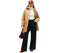 Tommy Hilfiger Parka Femme Padded Nylon avec Capuche, Beige (Safari Canvas), S
