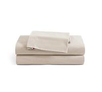 Tommy Hilfiger - Parure de lit, literie en Percale de Coton délavé avec taies d'oreiller Assorties, Gracieuse et fraîche, éléments Essentiels pour la Maison (Beige, lit Double)