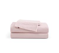 Tommy Hilfiger - Parure de lit, literie en Percale de Coton délavé avec taies d'oreiller Assorties, Gracieuse et fraîche, Essentiels pour la Maison (Rose, lit Double)