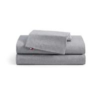 Tommy Hilfiger - Parure de lit, Parure de lit en Percale de Coton délavé avec taies d'oreiller Assorties, Gracieuse et fraîche, éléments Essentiels pour la Maison (Bleu Marine, Grand lit)