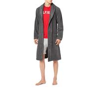 Tommy Hilfiger Underwear Peignoir long bleu marine / gris foncé / rouge vif / blanc, Taille M