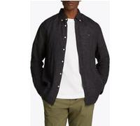 Tommy Hilfiger Pigment Dyed Linen Solid Casual Fit Long Sleeve Shirt Black Taille: S | Casual chemises Outlet | Homme | Blanche