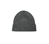 Tommy Hilfiger Pima Cotton Beanie Chapeau, Charcoal Gray, OS Homme