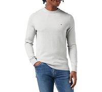 Tommy Hilfiger Pima ORG CTN Cashmere Crew Neck MW0MW28046 Pulls, Gris (Light Grey Heather), XL Homme