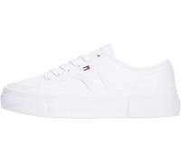 Tommy Hilfiger Baskets compensées Vulc Piping LTRFW0FW09393 pour Femme, Blanc, 3,5