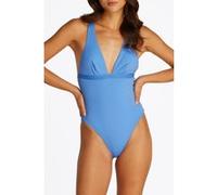 Tommy Hilfiger Plunge One Piece Swimsuit Azure Taille: S | Maillots une pièce Outlet | Femme | Bleu