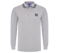 Tommy Hilfiger Polo À Manches Longues Pour Homme WCC Badge Tipped Gris