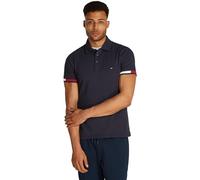 Tommy Hilfiger Flag Cuff Short Sleeve Polo Noir XL Homme