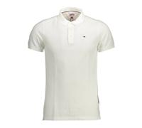 Tommy Jeans Slim Placket Ext Short Sleeve Polo Blanc S Homme