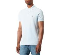 Tommy Hilfiger Polo Dye REG pour Homme, Bleu (Breezy Blue), M