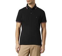 Tommy Hilfiger Polo Homme Manches Courtes 1985 RWB Tipped Slim Polo Slim, Noir (Black), S