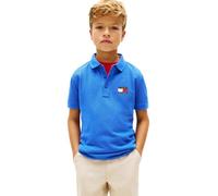 Tommy Hilfiger Polo Ithica pour garçon Drapeau ondulé SS KB0KB10227 Bleu Empire 8 Ans