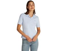 Tommy Hilfiger Polo Manches Courtes Femme 1985 Pique Regular Fit, Bleu (Breezy Blue), XL