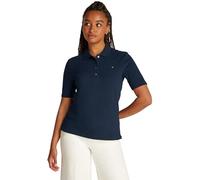 Tommy Hilfiger Polo Manches Courtes Femme 1985 Pique Regular Fit, Bleu (Dark Night Navy), XL