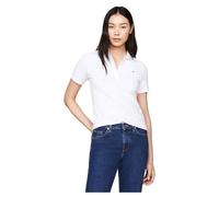 Vêtements Tommy Hilfiger 1985 Slim Pique Polo WW0WW42047 pour Accessoires XL Blanc