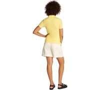 Tommy Hilfiger Polo Manches Courtes Femme 1985 Slim Pique Slim Fit, Jaune (Citronella), L